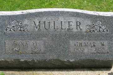 Gilmar, 1900-85, & Anna O. Muller, 1909-94