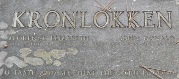 Florence E. & John D.  Kronlokken