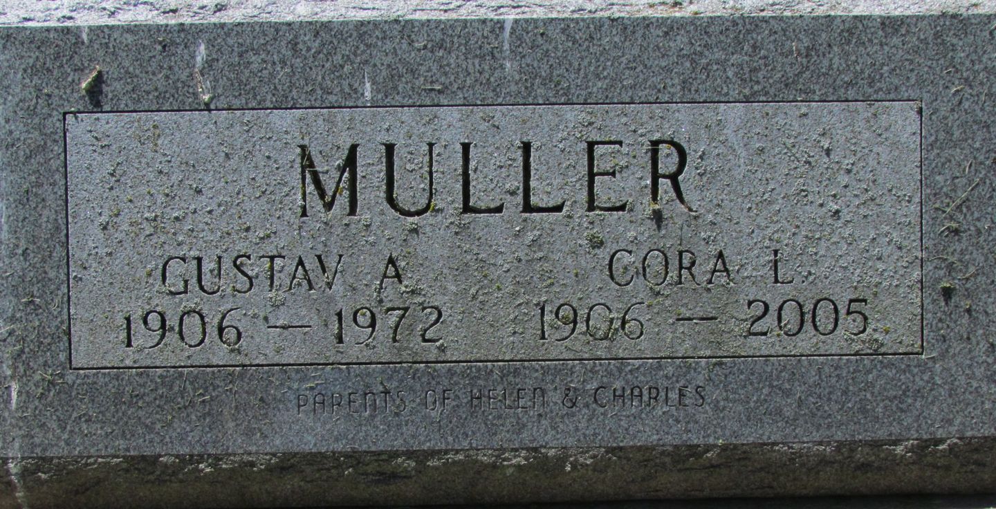 Gustav A. & Cora L. Muller